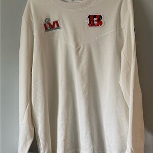 White Bengals Super Bowl Long Sleeve Men's Shirt